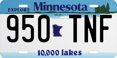 MN license plate 950TNF