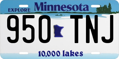MN license plate 950TNJ