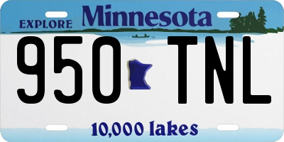 MN license plate 950TNL
