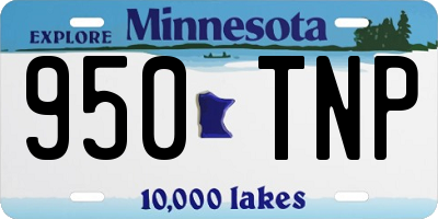 MN license plate 950TNP
