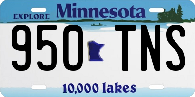 MN license plate 950TNS