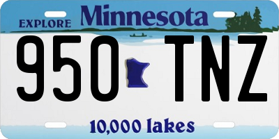 MN license plate 950TNZ