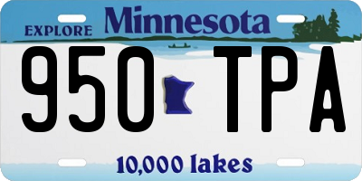 MN license plate 950TPA