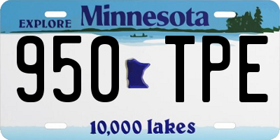 MN license plate 950TPE