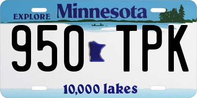 MN license plate 950TPK