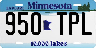 MN license plate 950TPL