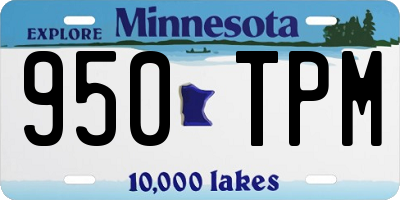 MN license plate 950TPM