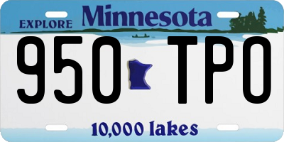 MN license plate 950TPO