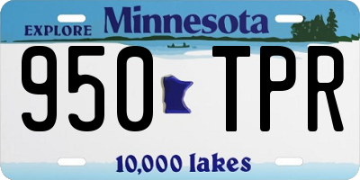MN license plate 950TPR