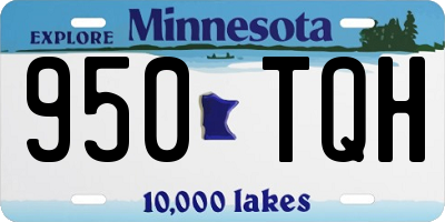 MN license plate 950TQH