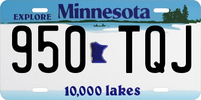 MN license plate 950TQJ
