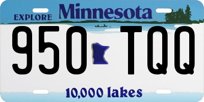 MN license plate 950TQQ