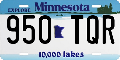 MN license plate 950TQR