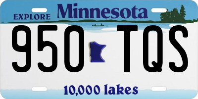 MN license plate 950TQS