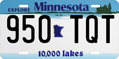 MN license plate 950TQT