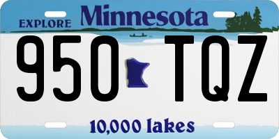 MN license plate 950TQZ