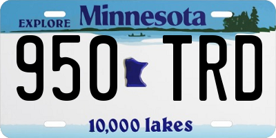 MN license plate 950TRD