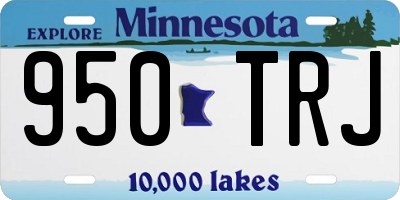 MN license plate 950TRJ