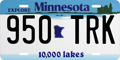 MN license plate 950TRK