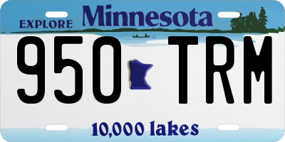 MN license plate 950TRM