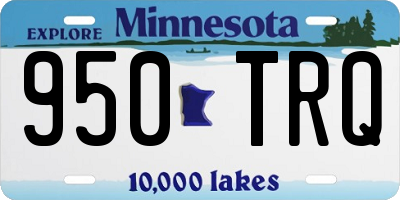 MN license plate 950TRQ