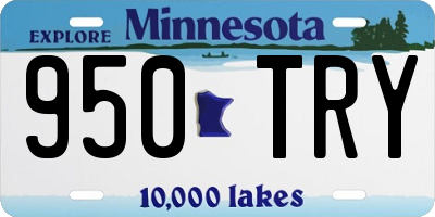 MN license plate 950TRY
