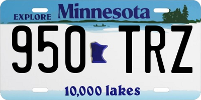 MN license plate 950TRZ