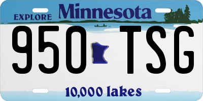 MN license plate 950TSG