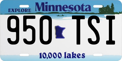 MN license plate 950TSI
