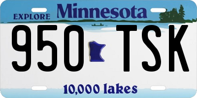 MN license plate 950TSK