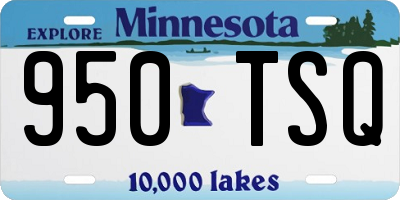 MN license plate 950TSQ