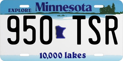 MN license plate 950TSR