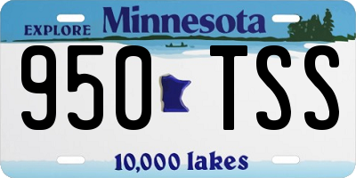 MN license plate 950TSS