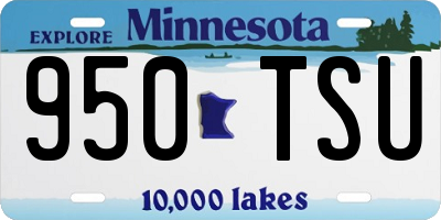 MN license plate 950TSU