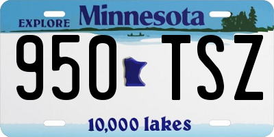 MN license plate 950TSZ