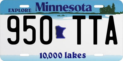 MN license plate 950TTA