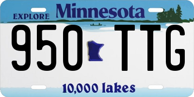 MN license plate 950TTG