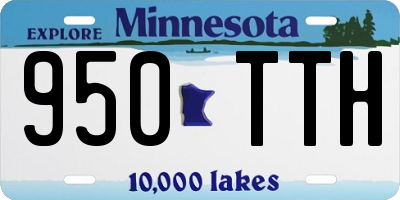 MN license plate 950TTH