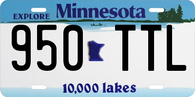 MN license plate 950TTL