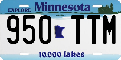 MN license plate 950TTM