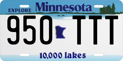 MN license plate 950TTT