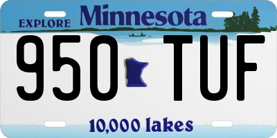 MN license plate 950TUF