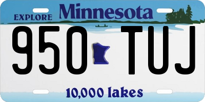 MN license plate 950TUJ