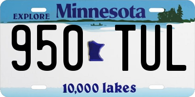 MN license plate 950TUL