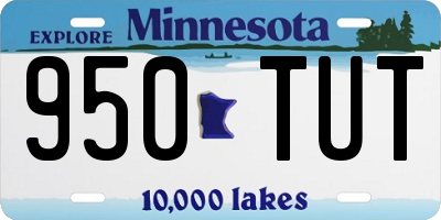 MN license plate 950TUT