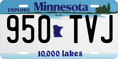 MN license plate 950TVJ