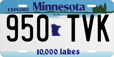 MN license plate 950TVK