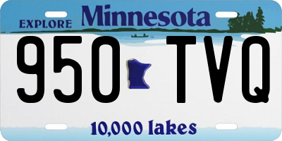 MN license plate 950TVQ
