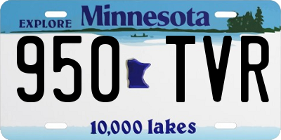 MN license plate 950TVR