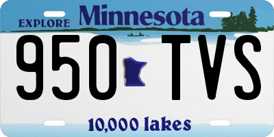 MN license plate 950TVS
